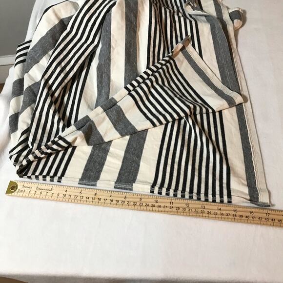 Michael Stars tank maxi small dress black grey striped side slits stretchy comfy - Picture 7 of 9